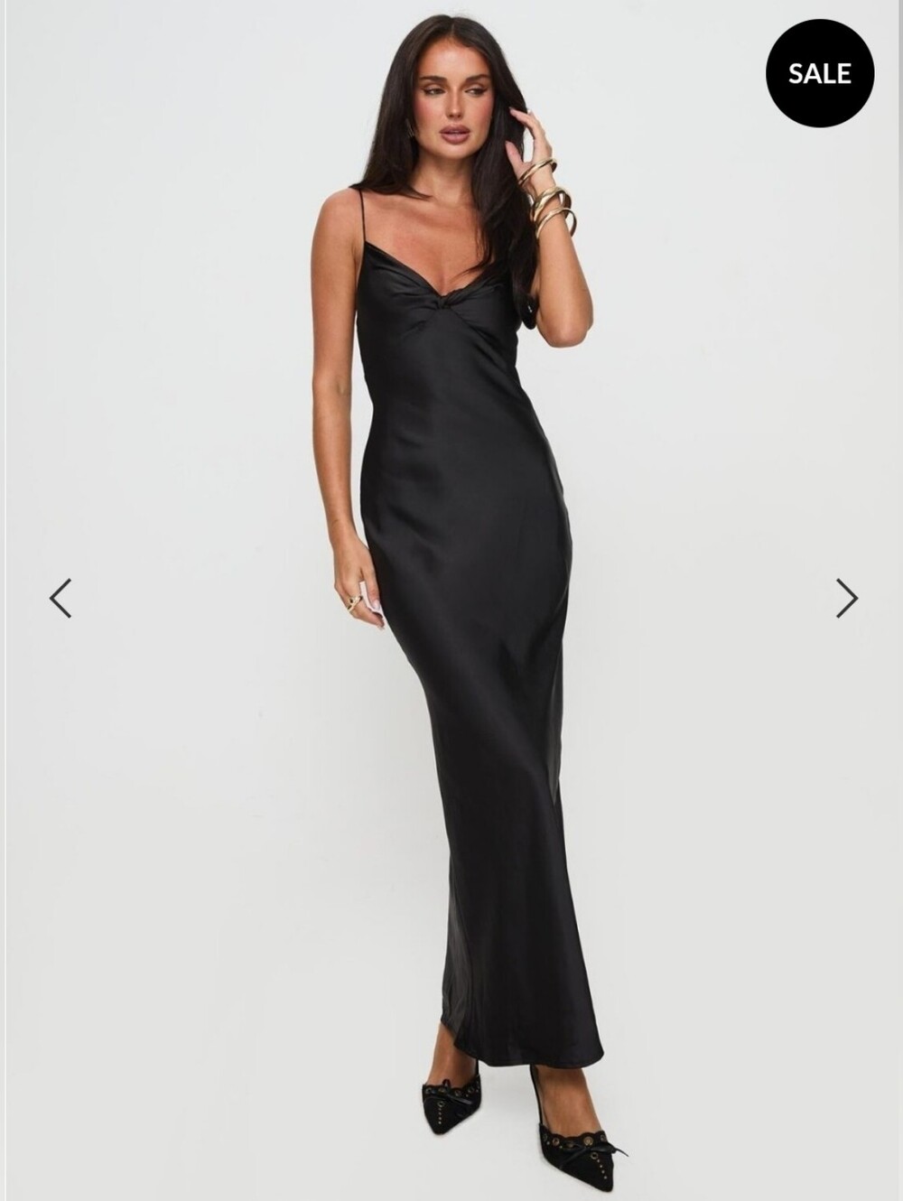 Marilyn Maxi Dress Black Size 2